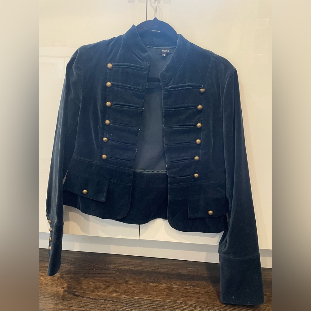 LF (millau) velvet military style jacket